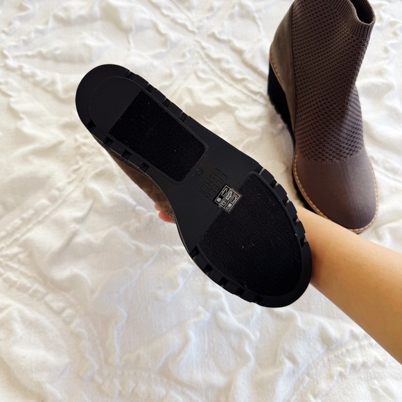 Eileen Fisher Quill Platform Wedge Bootie Size 6.5 New - Picture 9 of 9